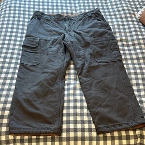 Duluth Trading Co Men's Insulated Dark Gray Cargo Pants